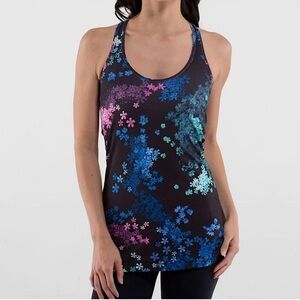 Lululemon Cool Racerback Petal Pop Tank Top floral approx size: 4